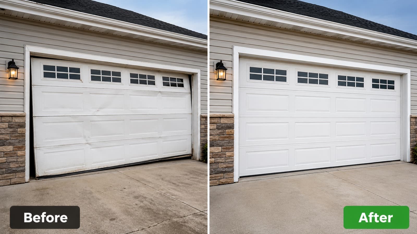 Garage Door Panel Repair service in Edmonton